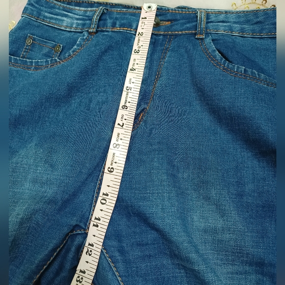 High waist mom fit ankle length jeans - Picture 4 of 8